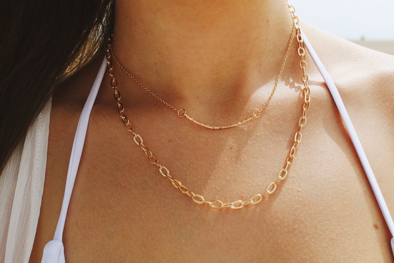 Gold Bar Necklace
