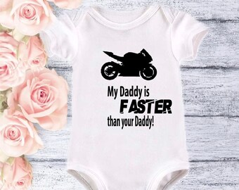 motorbike baby grow