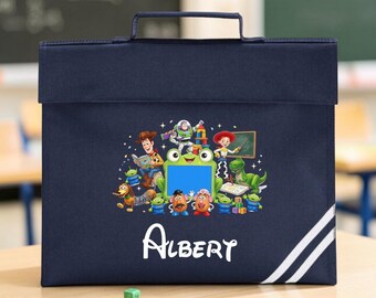 Personalised Kids Toy Story 5 School Book Bag | Custom Name Book Bag | Nursery Preschool & Primary School Bag | Back to School Gift