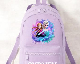 Kids Frozen Personalised Backpack | Rucksack | Back to School Bag