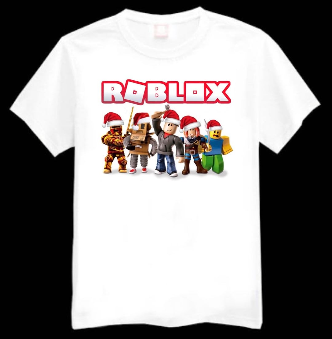 Roblox Face 10 Boy Character T-Shirt, Children Costume Shirts, Kids Outfit  ~