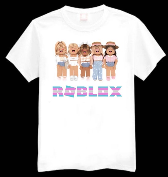 Roblox Girl Characters Kids Printed T-Shirt Various Sizes