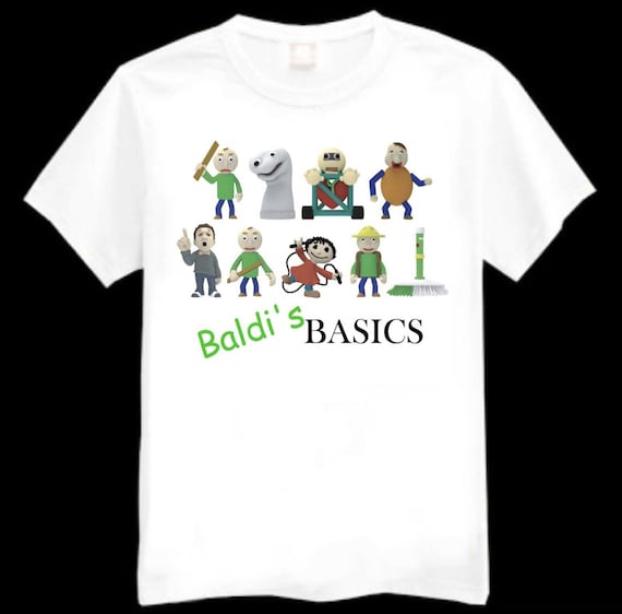 Baldi's Basics Characters Kids Printed T Shirt Various 