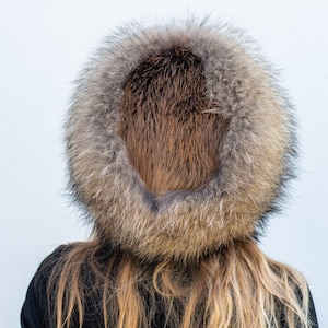 Wasbeer bont hele hoed bever op top hoed Unisex Fur Royal SAGA natuurlijke winterkleding