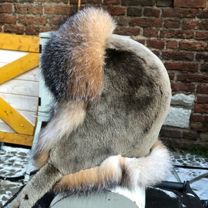 Unisex Natural Beaver Rear  Fox/ Fox Trapper’s Hats SAGA Scandinavian