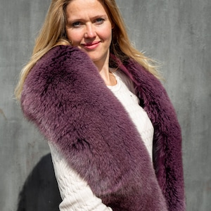 Foxy Collars Schals Stoles Kapuze Borte Damen Fuchs Schals Boa