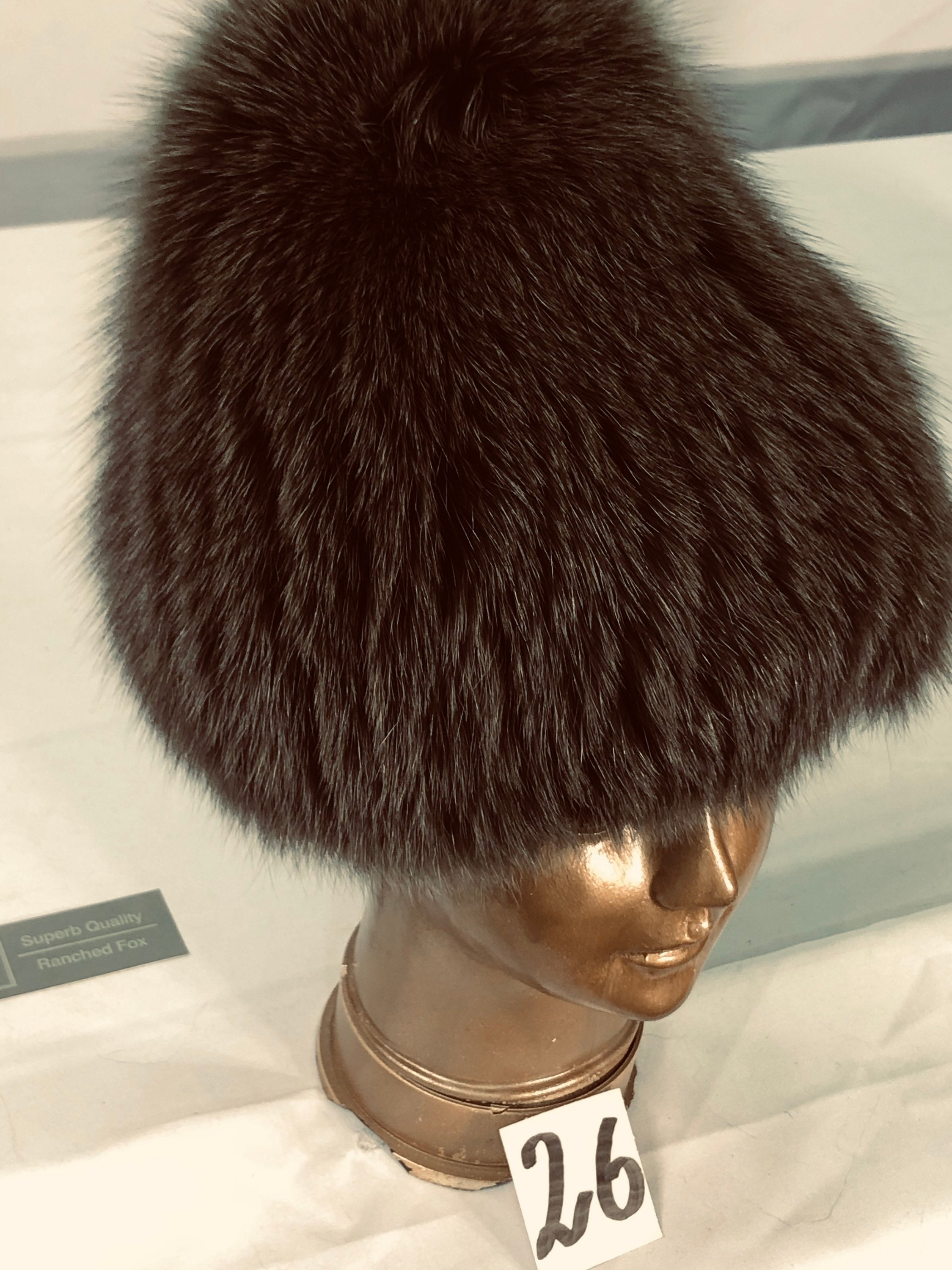 Cross MINK Hat, Sz 21” XS, Certified Vintage Fur Cross Mink Fur Hat - Etsy main image 3