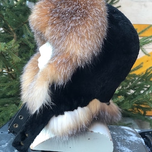 Unisex Natural Beaver Rear  Fox/ Fox Trapper’s Hats SAGA Scandinavian