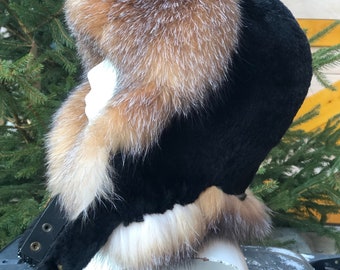 Unisex Natural Beaver Rear  Fox/ Fox Trapper’s Hats SAGA Scandinavian