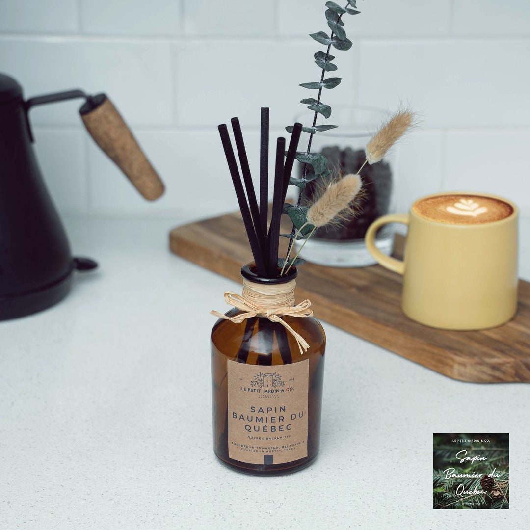 Eucalyptus Reed Diffuser Set: Quebec Balsam Fir, Floral Home Fragrance ...