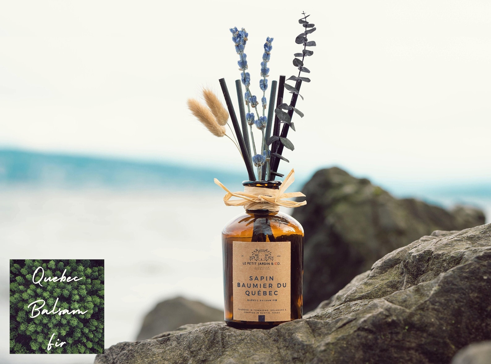 Dried Flower Reed Diffuser Lavender & Eucalyptus Floral Home Decor