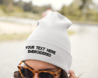IM FAMOUS IN ROMANIA Custom Personalized Embroidery Embroidered Beanie
