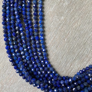 Lapis 5mm Faceted Rounds