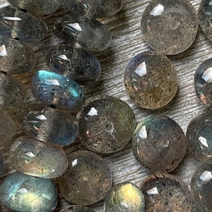 Labradorite Rondelle 6x3-8-4mm 60 Stone Assortment