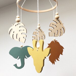 Children's mobile, savannah animals, bedroom decor, safari, baby room, savannah decor