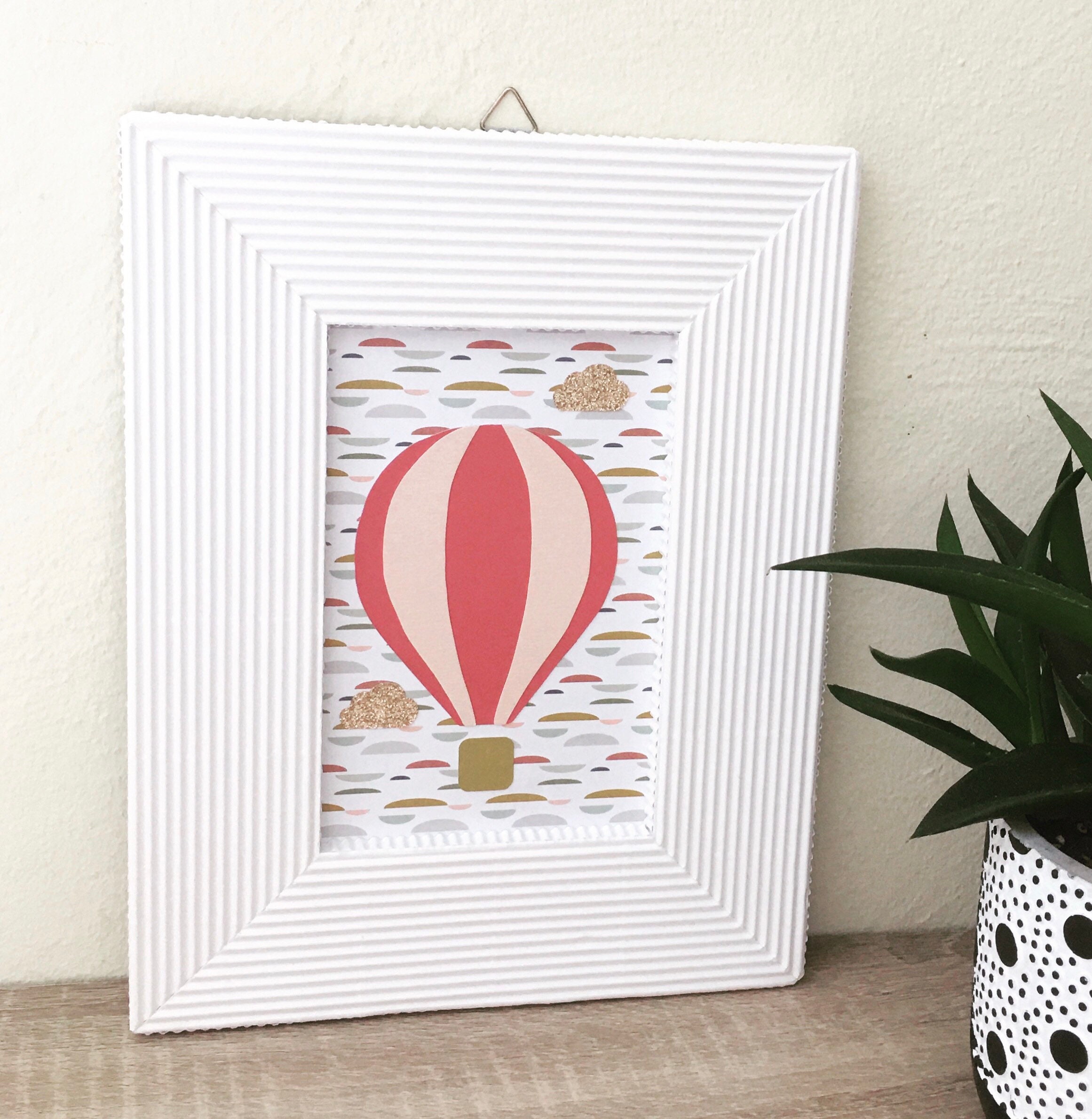 Tableau Chambre Enfant, Tableau Montgolfière, Cadre Montgolfière