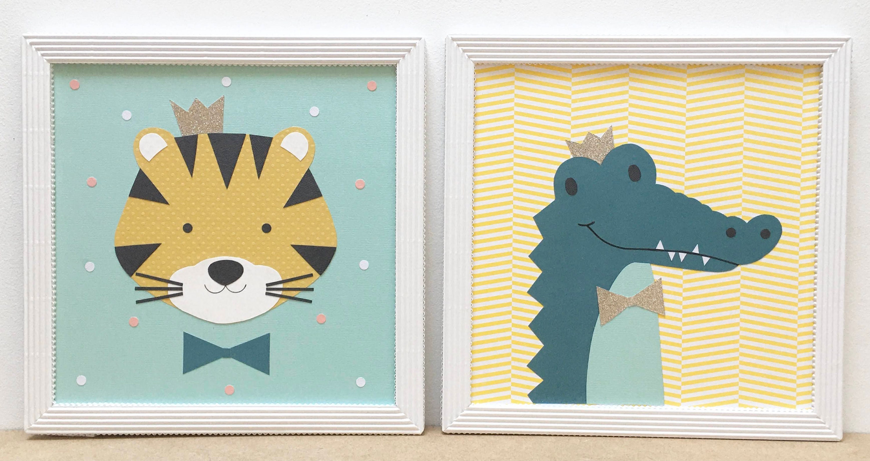 Tableau Chambre Enfant, Tableau Tigre, Cadre Animaux, Savane, Safari