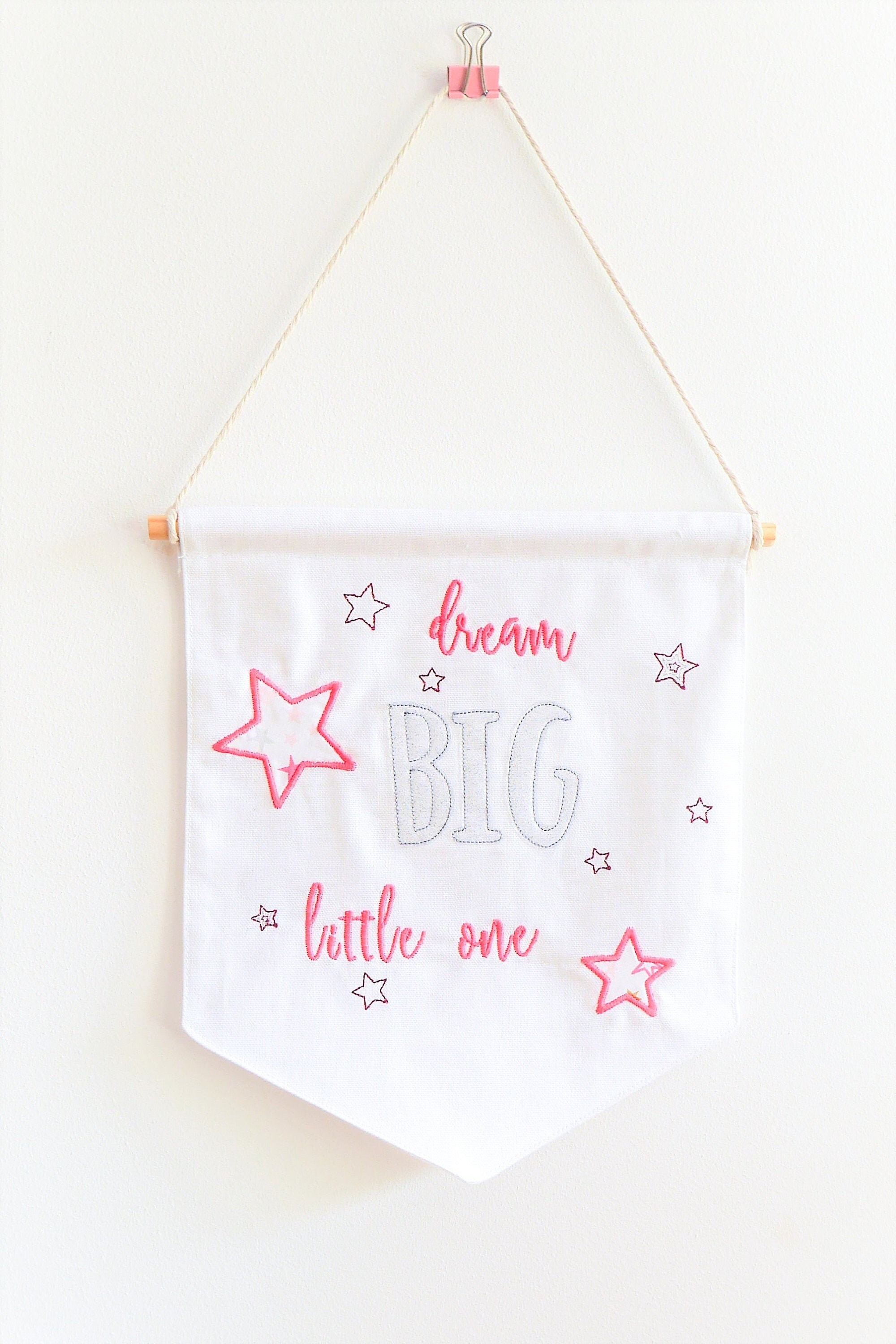 Bannière ou Cadre Dream Big - Rose