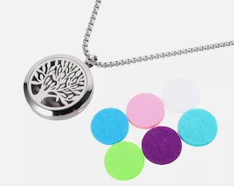 WPFdesign Stainless Steel Aroma Therapy Aromatherapy Essential Oil Diffuser Necklace Locket Pendant-Style 35