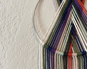 Minimalist Wall Decor | Macrame Dreamcatcher Art | Woven Wall Hanging | Unique & Handmade
