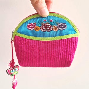 Korean Traditional Bojagi Pouch Coin Purse Wallet Bag Patches Embroidery Patchwork