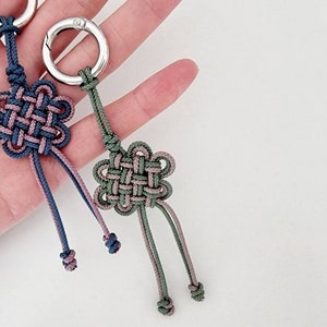 Handmade Maedeup Key-ring Korean jewelry Knots Keychain Friendships Couples Gift Love Forever Good Luck Charm Bag Accessories