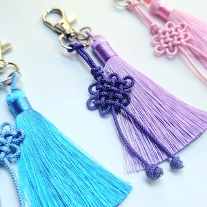 Korean Knot Maedeup Tassels Pastel Korea Drama Kpop Keychain Key-ring bag holder Accessories Hanbok Asia Authentic Handmade