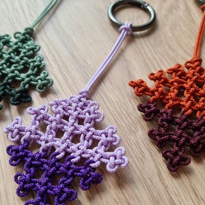 Kpop Braided Crafts Handmade Maedeup Korean Key Chain Traditional Knots Unique Square Lucky charm Bag Accessory