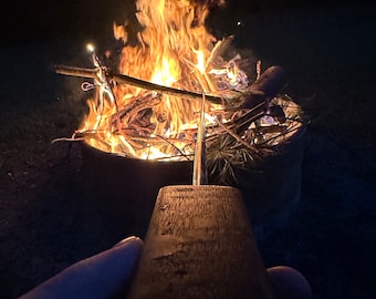 Barrel Stave Telescoping Roasting Stick