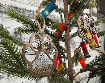 Dog Paw Print Ornament