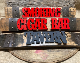 Custom Acrylic Barrel Stave Sign