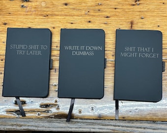 A6 Laser Engraved Pocket Notebook