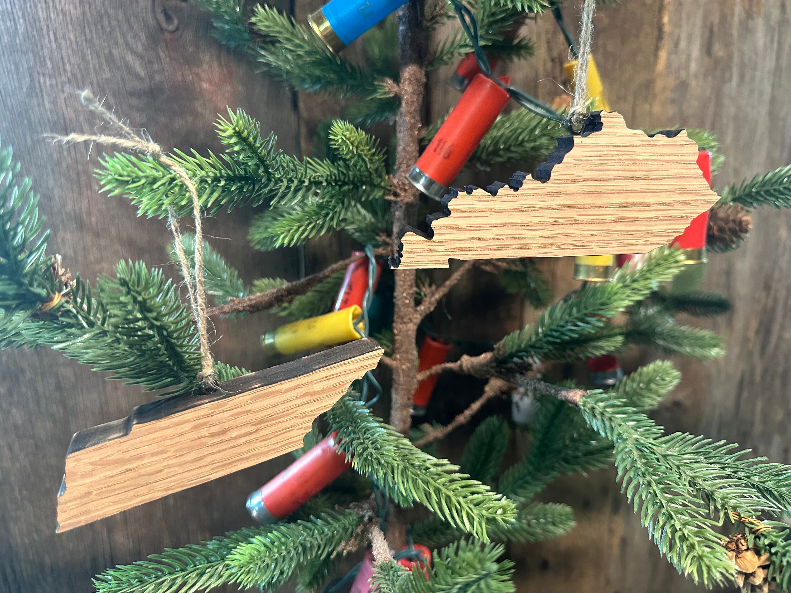 Laser Cut Barrel Stave State Ornament