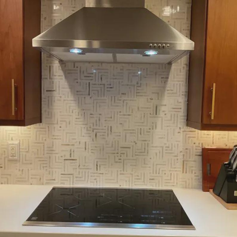 Thassos White & Calacatta Gold Groutless Square Basketweave Marble Mosaic Tile - LS2 image 8