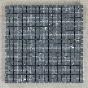 Absolute Black Marble 5/8&quot; x 5/8&quot; Mosaic Tile Honed EST000AB2