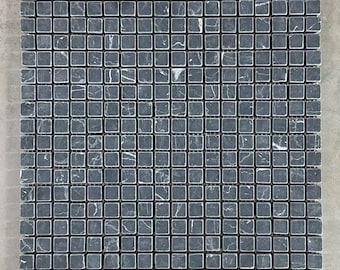 Absolute Black Marble 5/8" x 5/8" Mosaic Tile Honed EST000AB2