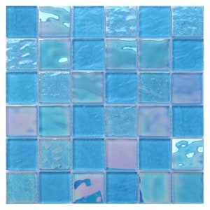 2&quot; x 2&quot; Glass Grid Wall & Pool Tiles - EST000GPT3