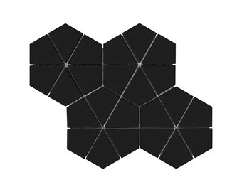 Retro Black Diamond Porcelain Tiles - EST000PD2