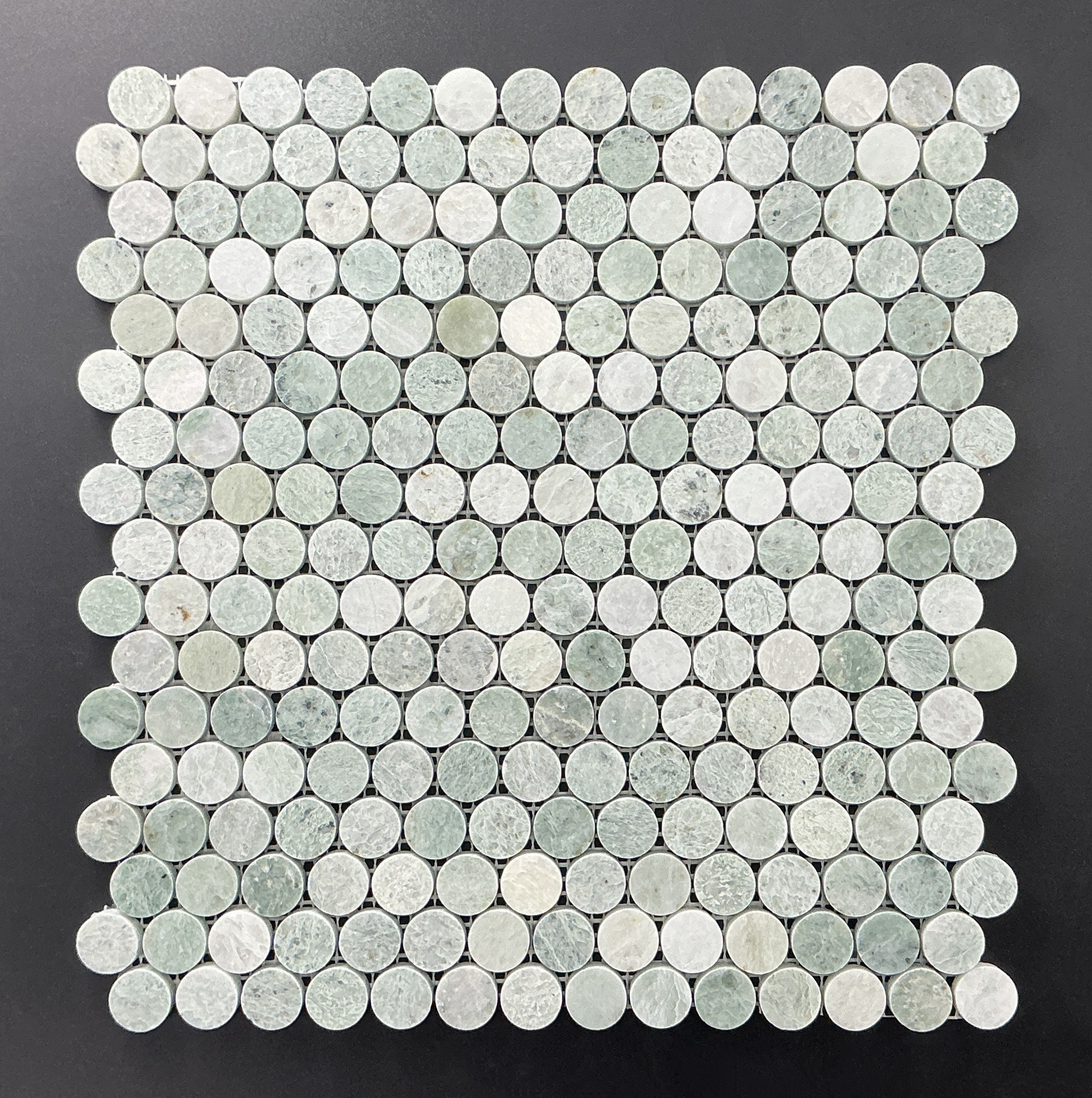 Mint Green Marble Penny Round Polished Mosaic Tile - MG72 - Etsy