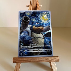 carte personnalisée orica new Blastoise Van Gogh full art cosmo holo