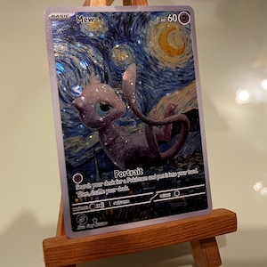carte personnalisée orica new Mew Van Gogh full art cosmos holo