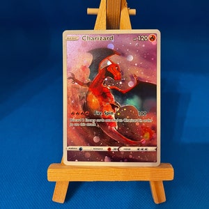 carte personnalisée orica CHARIZARD/ GLURAK / Dracaufeu full art fan art cosmo holo