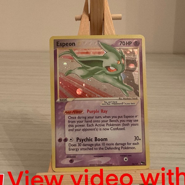 custom card orica Espeon / Mentali / Pisiana GoldStar cosmo holo fanart