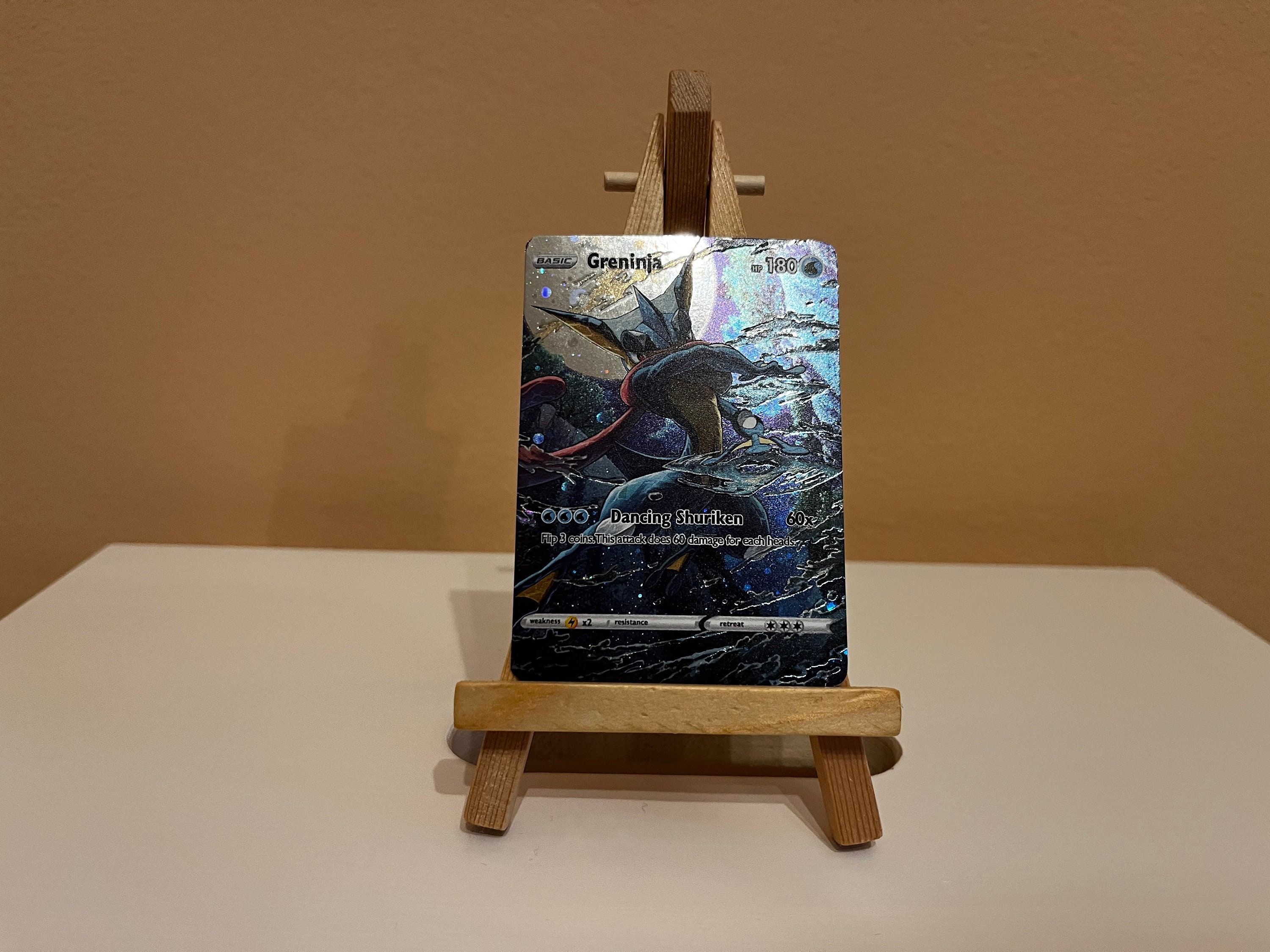 Custom Card Orica GRENINJA FULL Art With Relief Effects Cosmo Holo