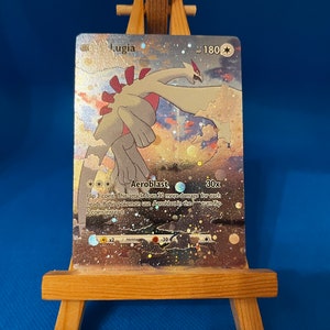 tarjeta personalizada orica BRILLANTE LUGIA efectos de relieve fullart cosmo holo fanart