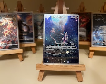 custom card orica MEWTWO & MEW full art fan art cosmo holo