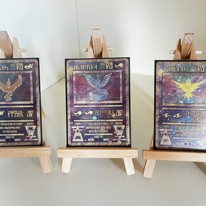 carte personnalisée Ancient Moltres Zaptos Articuno cosmos holo fanart