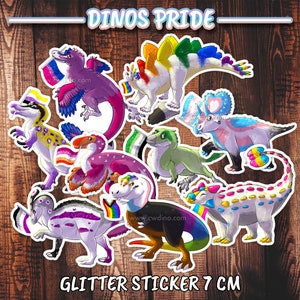 Autocollant - Dinosaures Pride