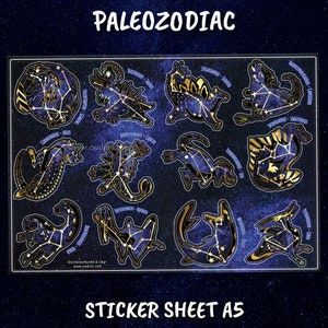 Stickers Sheet Paleozodiac Constellations