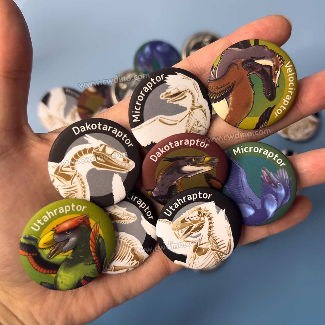 Poverty Button Raptor Buttons Badge Raptor 38mm - Etsy